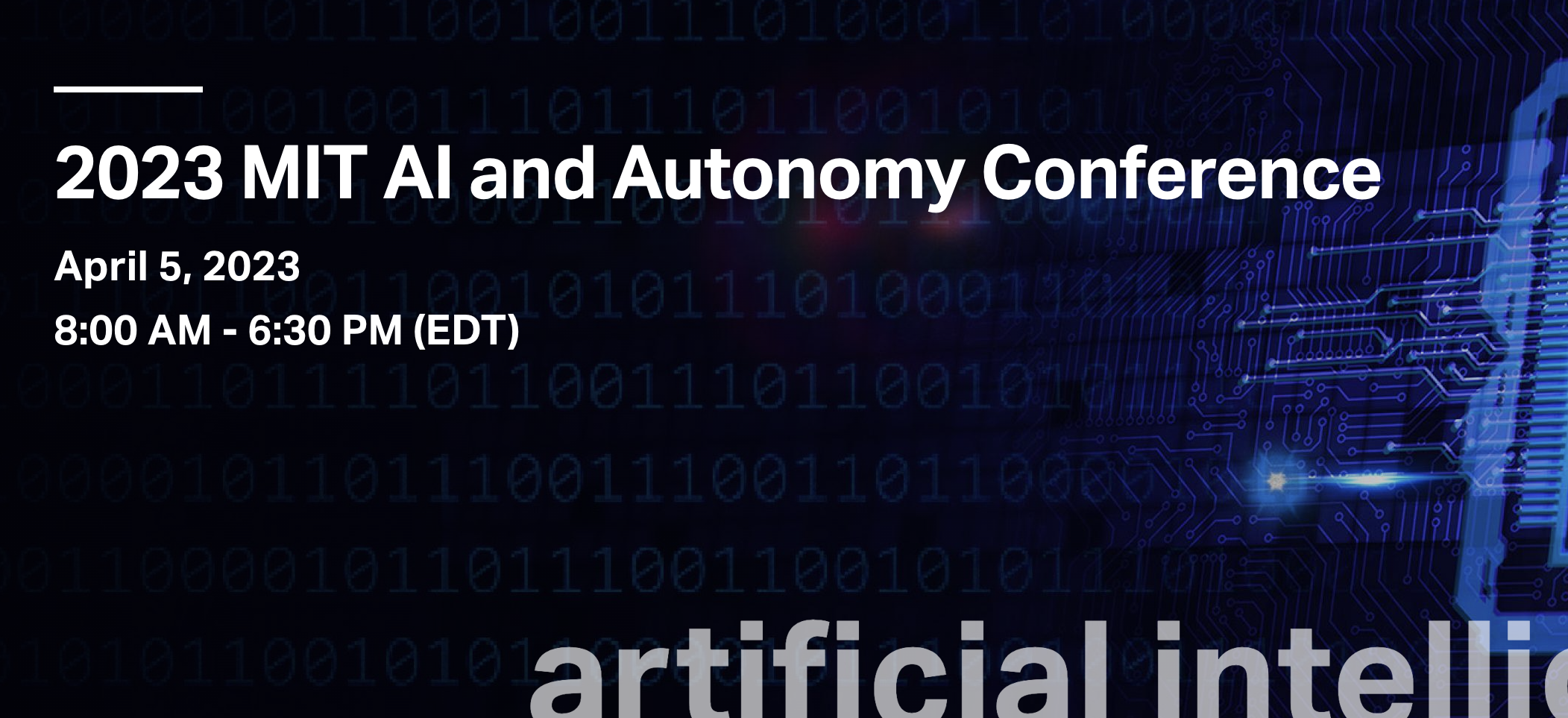 2023 MIT AI and Autonomy Conference Professional Education